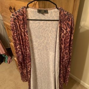 L&B Leopard sequin duster (plus size)